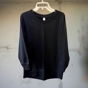 Old Navy | Super Soft | Tunic Length | Black Crewneck | Sweatshirt | Size M